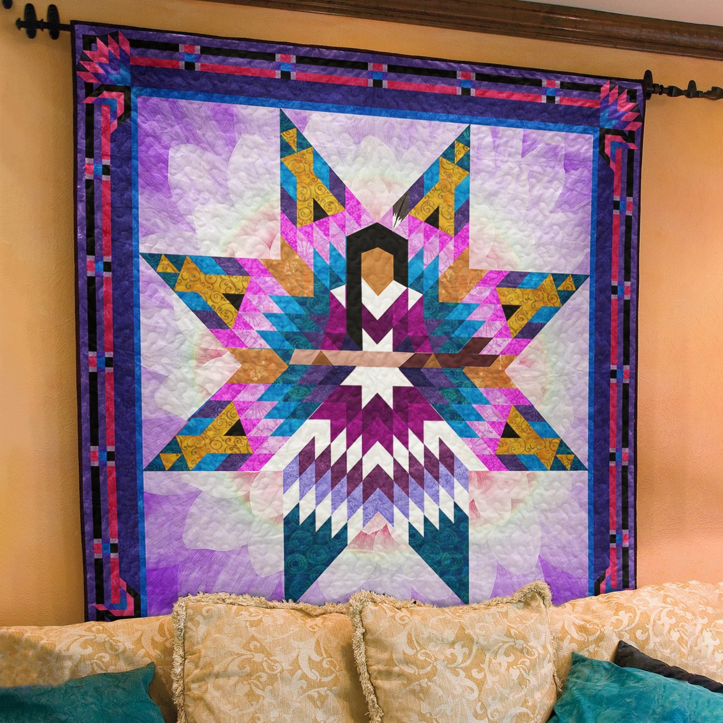 Native American Quilt Blanket TL24022302BL