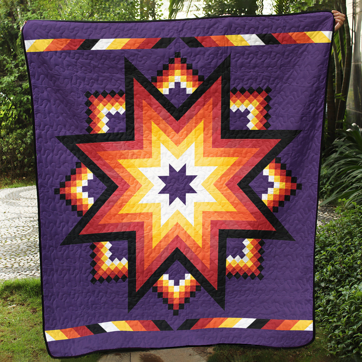 Native American Inspired Star Art Quilt TL08082303BL