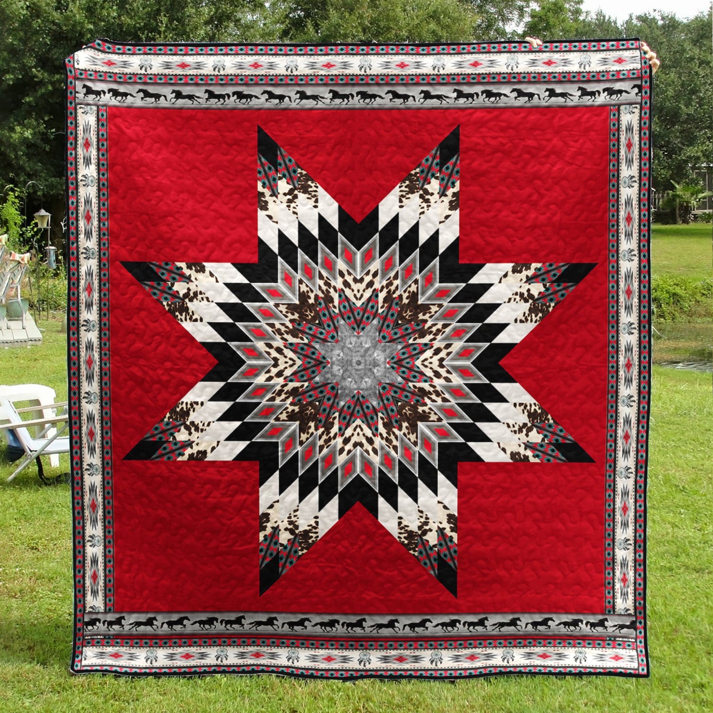 Native American Inspired Star Art Quilt TL27072303BL