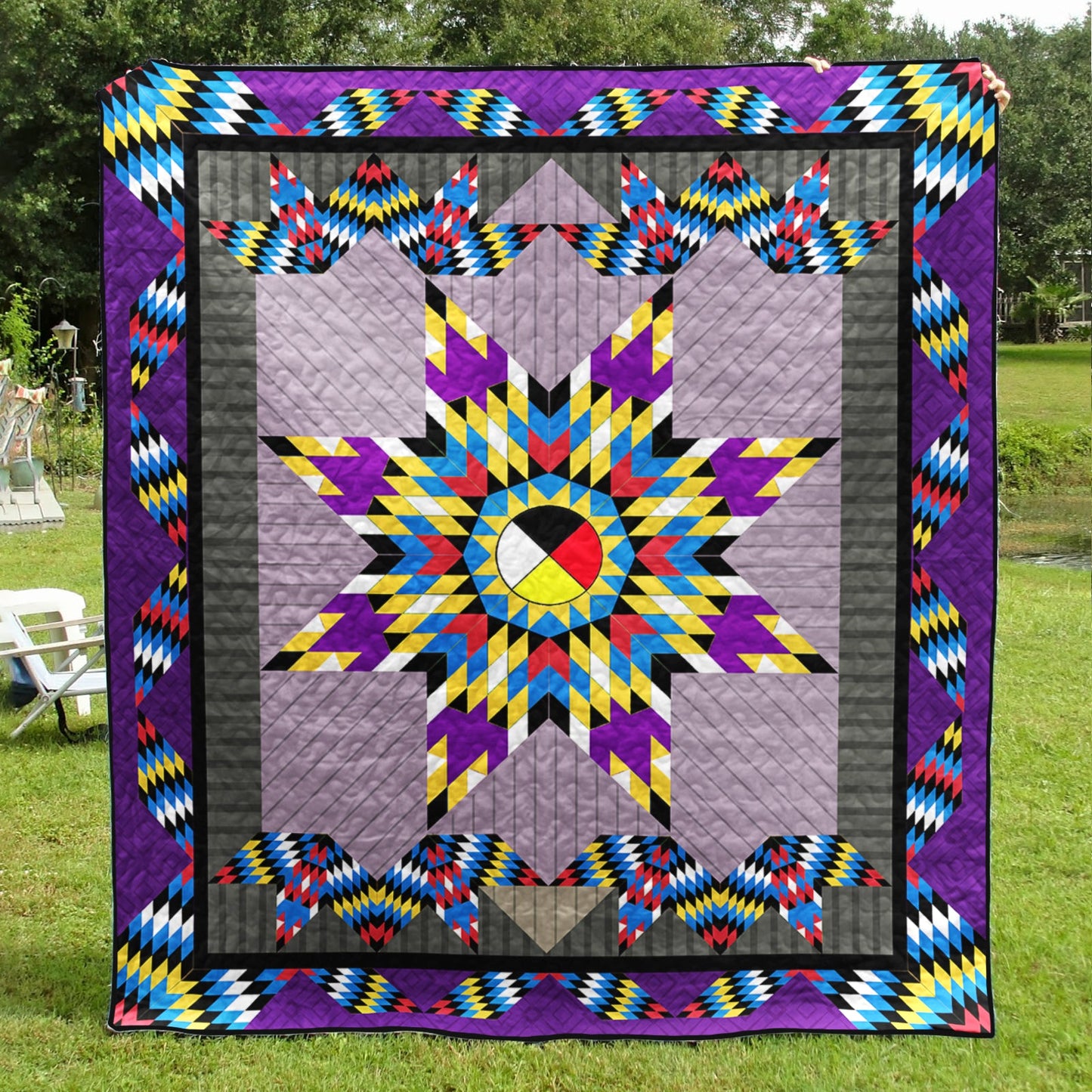 Native American Inspired Star Art Quilt TL31072303BL