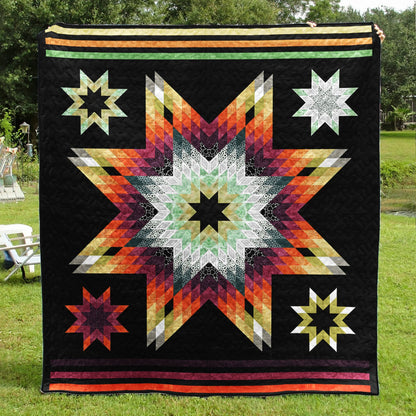 Native American Inspired Star Art Quilt TL22072304BL