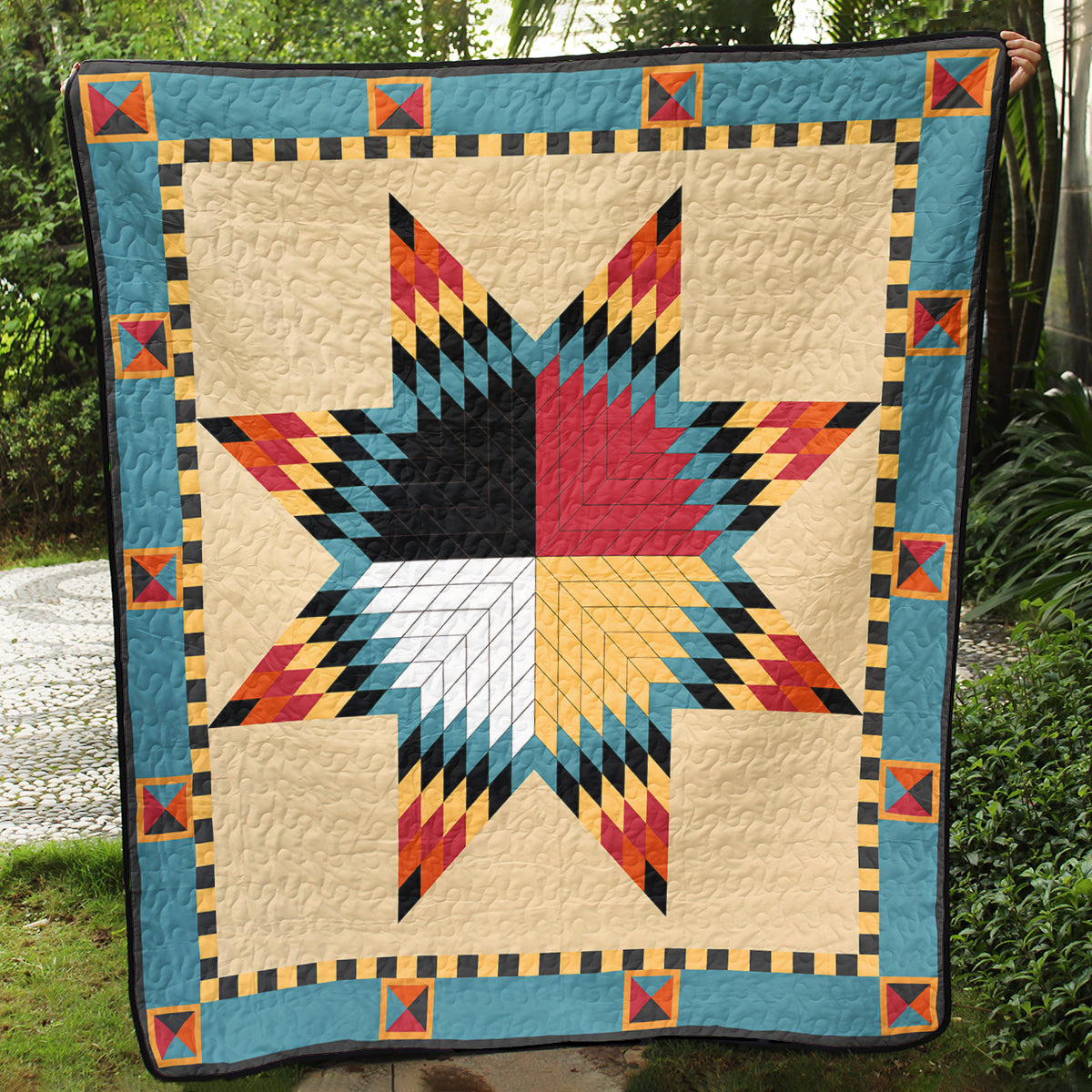 Native American Inspired Star Art Quilt TL20072302BL
