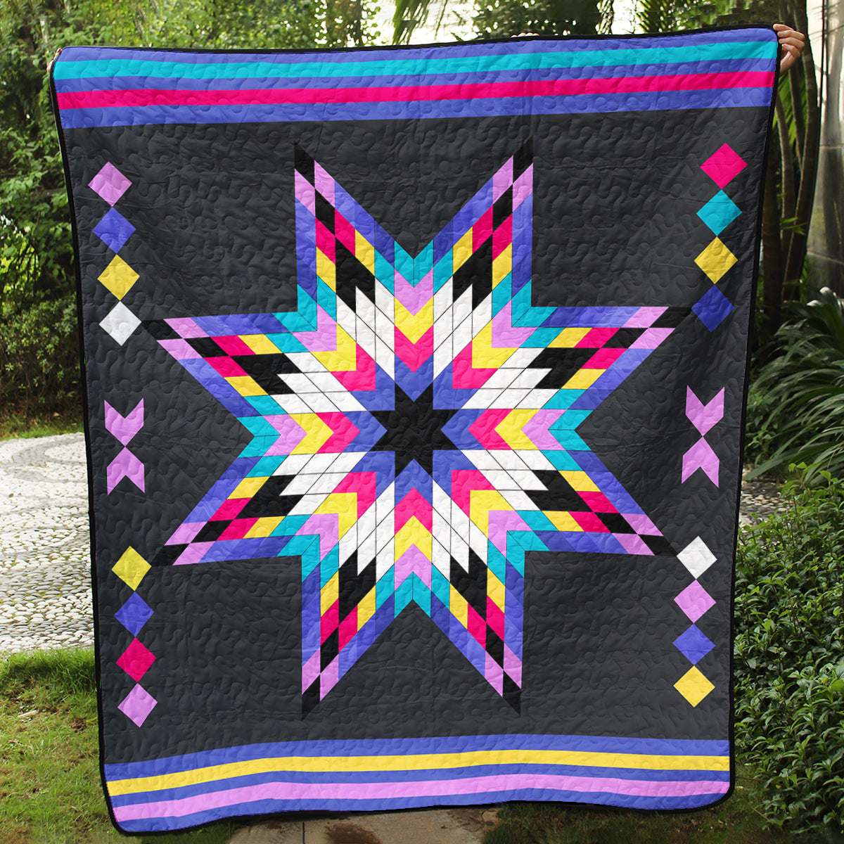 Native American Inspired Star Art Quilt TL20072303BL