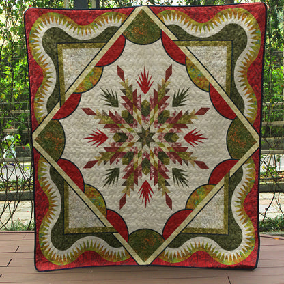 Flower Snowflake Quilt Blanket MT230503D