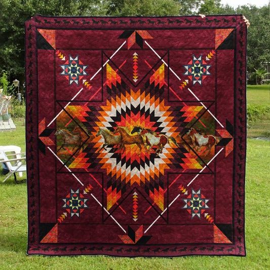 Native American Horse Quilt Blanket TL211004Y