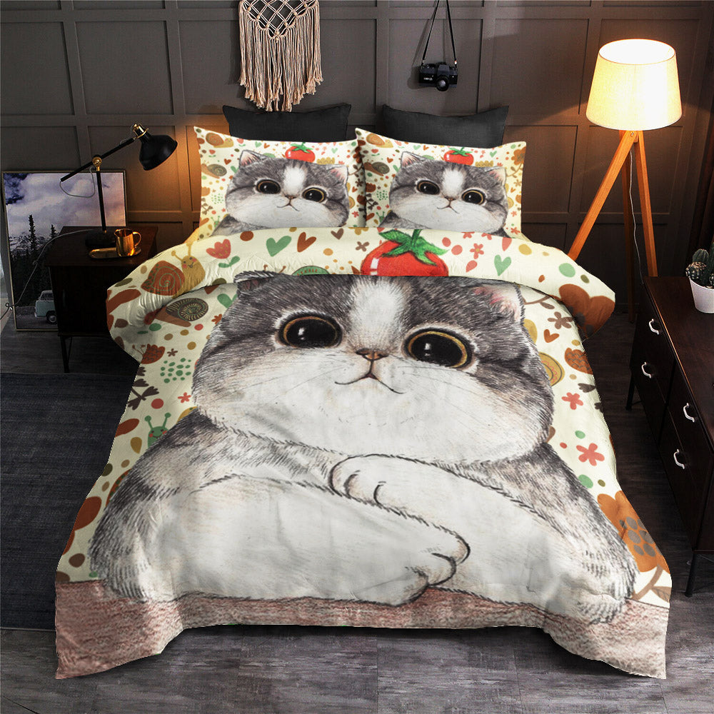 super cute fat cat pattern CLA22100027B Bedding Sets